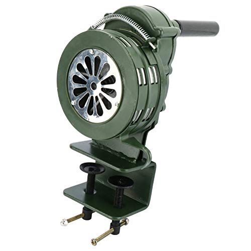 Homend Clamp Mount Handheld Air Raid Siren, 110db Hand Loud Crank Operated Air