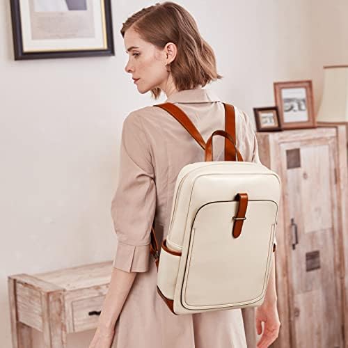 bromen leather laptop backpack for Women 15.6 inch Computer Backpack College Travel Daypack Bag, 0 Beige, Large, Daypack Backpacks: Buy Online at Best Price in UAE Sage Click Series Reel With this bags classic Color:Holographic Hot Perch Dennett
