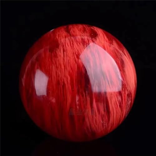 Boule de cristal de quartz rouge naturel de 5-6cm pour divination