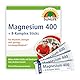SUNLIFE Magnesium 400 + B-Komplex Sticks - 1x20 Pulver Sticks - Pfirsich-Maracuja Geschmack - Magnesium für Muskeln, Nerven & Energie - Magnesium Direkt Sticks - Magnesium Pulver vegan