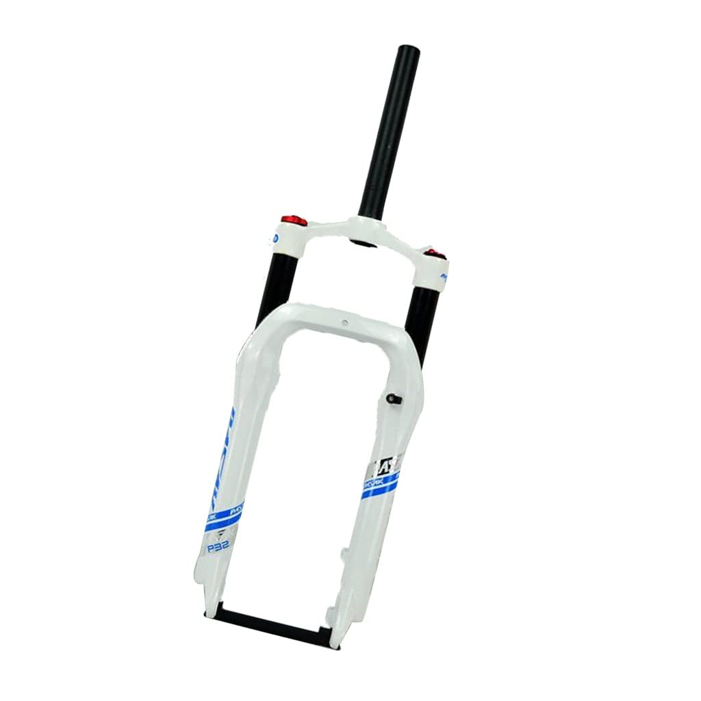 WIQUYBML MTB Bike Fat Air Fork 20inch ow Suspension Forks Aluminium Alloy Beach For 4.0" Tire Spread 135mm 1-1/8" Disc Brake QR