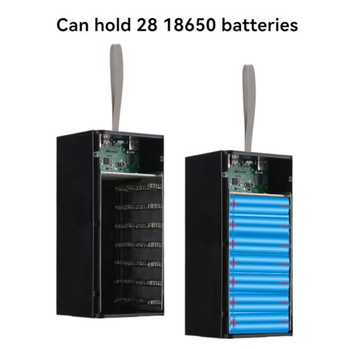 Kit de caja de energía móvil desmontable 18650 con pantalla LCD de alta precisión 5