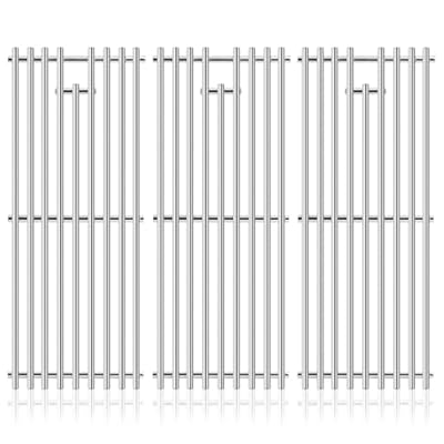 Criditpid Grill Grates Replacement for Char Griller 5050, 5650, 2121, 3001, 5072, 2123, 3072, 2828, 3030, 4000, King Griller 3008 5252, 19 3/4" Stainless Steel Grids for Chargriller Duo 5050 Parts