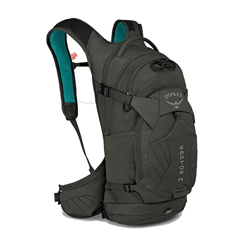 Osprey Raptor 14L Men's Biking Backpack with Hydraulics Reservoir, Cedar Green