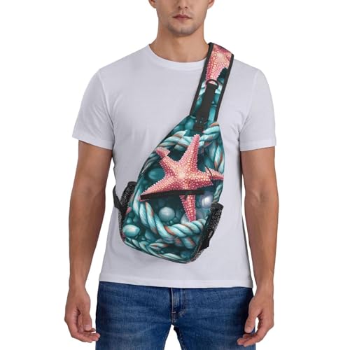 Bolso bandolera Ocean Starfish Shell para hombre y mujer miniatura 7