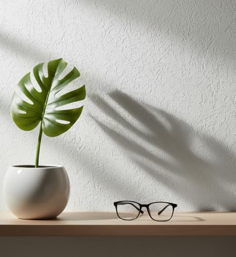 marburg Tapete Weiß Struktur Putzoptik für Wohnzimmer Schlafzimmer Made in Germany 10,05 x 0,53m