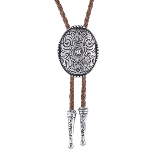 Image of Jeilwiy Bolo Tie for Men, Western Bolero Tie Cowboy Ties Native American Cowgirl Bolo Tie Accessories for Men Women