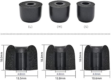 Zotech Replacement Memory Foam Earbud Tips for Beats Flex Earphones, Black (S/M/L Sizes)