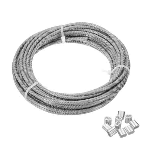 Cable de acero inoxidable resistente a corrosión con vinilo para tendederos