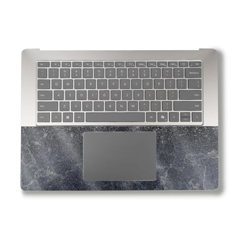 Image of Glossy Glitter Laptop Skin Compatible with Alienware M18 R2 (2024) - Dark Shimmer Marble - Premium 3M Vinyl Protective Wrap Decal Cover - Easy to Apply | Crafted in The USA by MightySkins