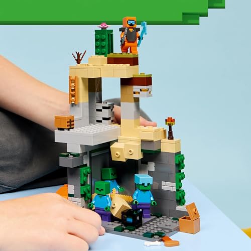Image of LEGO Minecraft Zombie Dungeon - Pretend Play Building Toy - Kids' Gaming Playset Ages 8+ - 21587