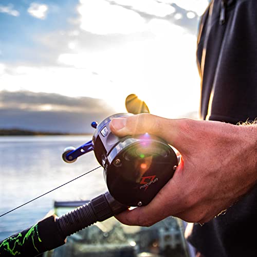 Piscifun Chaos XS Baitcasting Fishing Reel, Reinforced Metal Body Round Baitcaster Reel, Smooth Powerful Saltwater Inshore Surf Trolling Reel, Conventional Reel for Catfish, Musky, Bass, Pike - Image 7