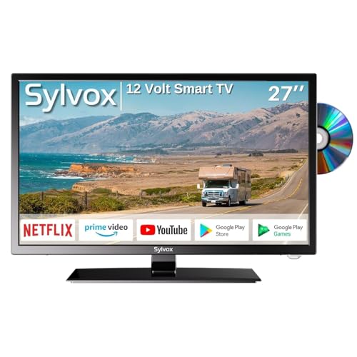 SYLVOX 27 Pollici Smart Android TV per Camper Con Lettore