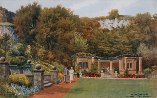 Tableaux Toile Jardins Italiens Holywell Eastbourne Quinton Déco Murale Salon 60x90cm