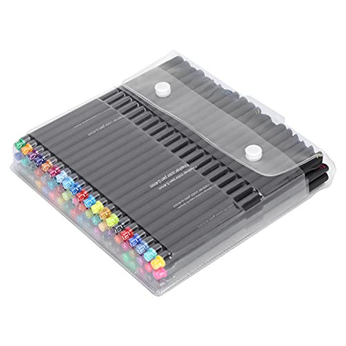 Bolígrafos de fibra de 60 colores para organizar tu planificador de bricolaje