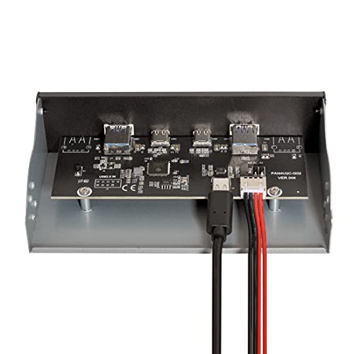 Chenyang 5.25" Front Panel Cd-Rom Bay 2 Usb 3.0 ＆ 2 Usb C Hub 4 Ports To Motherboard Usb 20Pin Adapter #TOP4