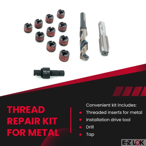 E-Z Lok Ez-310-720 Thread Repair Kit For Metal Carbon Steel Threaded Inserts 7/16-20 And Installation Tools #TOP1