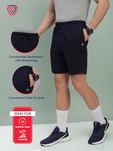 Image of Lux Cozi Men's Cotton Regular Fit Solid Shorts with Side Pockets | Shorts for Men | Pack of 1