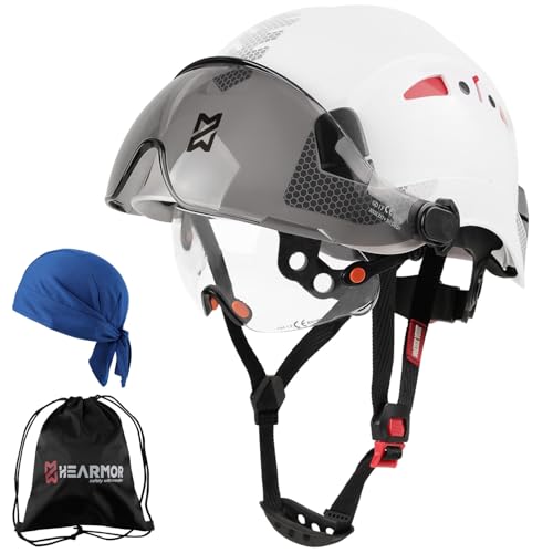 Casco de seguridad profesional HEARMOR con certificaciones EN397 y ANSI Z89.1