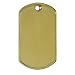 Military Dog Tags Brass 25 Count