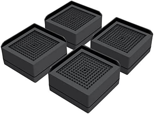 Flechazo Pack of 4 Furniture Bed Risers, 2 Inch Furniture Risers Heavy Duty Adjustable Bed Risers for Bed, Desk, Sofa and Table(4 Pieces)