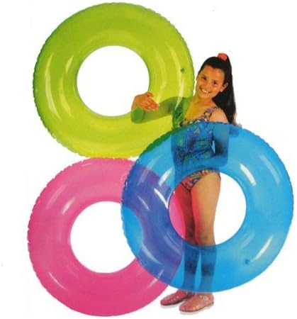 Image of Durable Swimming Ring for Adult |Inflatable Swim Tube for Kids |Circle Pool Floater Lounge for Pool Party, Lake, Beach| Comfortable Water Floating Device| Blow Up Safety Aid- Pack of 1