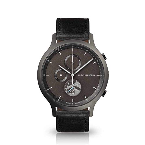 Preisvergleich Produktbild Lilienthal Berlin Chronograph Meteorite Limited Edition Leder Schwarz