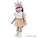 ZWOOS Ropa para Muñecas bebé, Vestido de Unicornio con Diadema para Muñecas...