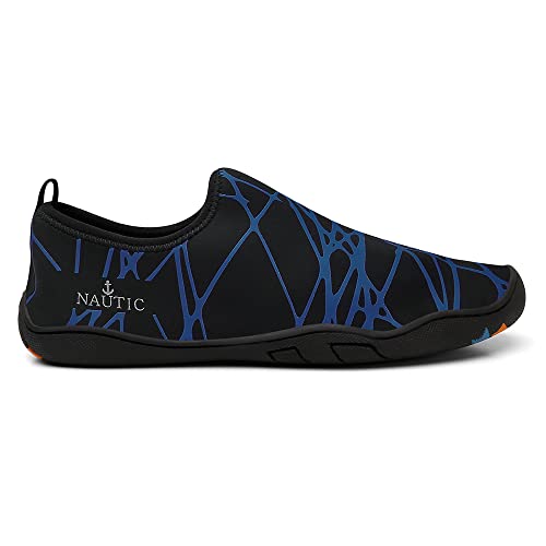 Sapatilha Aquática Antiderrapante Tênis Praia Híbrido Pesca Cachoeira Trilha Bike (Preto/Azul, br_fo