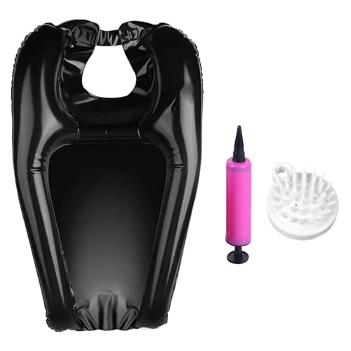3 Pcs Set Shampoo Chair For Salon, Hair Washing Aids for Disabled, Portable Hair Washing Basin, No Water Spill, Convenient to Use, Easy to Carry, for Washing, Perming, Coloring