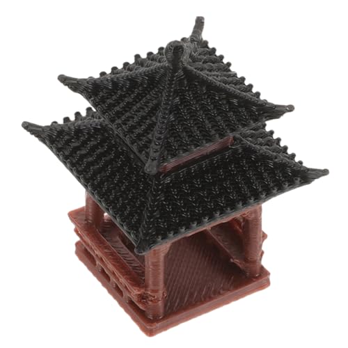 TOYANDONA Miniatur Pavillon Statue Asiatische Garten Deko Für Mikrolandschaft Kunststoff Modell Traditioneller Chinesischer Pavillon Für Bonsai Und Aquarium Zubehör