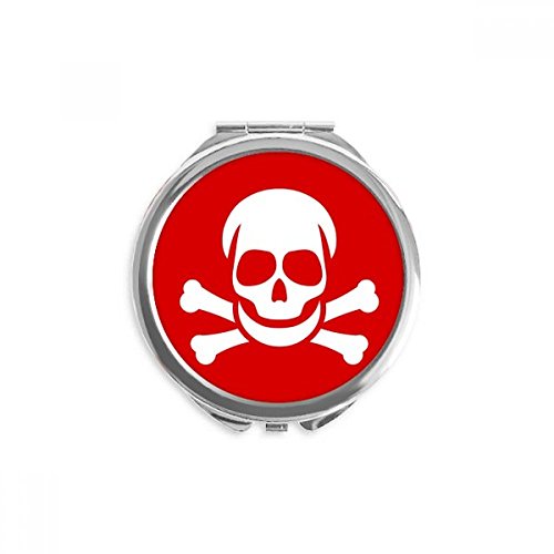 Miroir de poche rouge empoisonnement : retouches faciles avec ce format portable rond