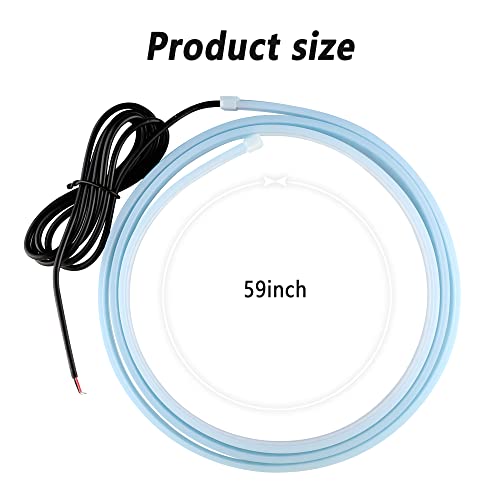 Car Led Hood Light,Waterproof Led Light Strips Cool Monochromatic Car Led Light For Car Lights Exterior,Universal Car Accessories(59Inch White) #TOP1