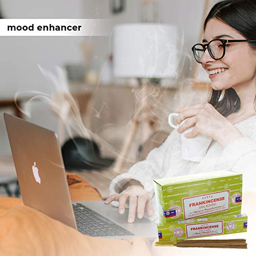 Satya Sai Baba Nag Champa - Frankincense Incense Stick Box - Pack Of 12 (15 Gram Each) #TOP3