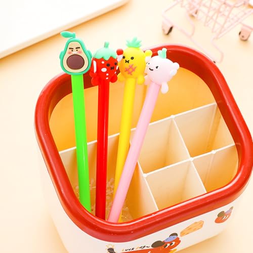 4 bolígrafos de gel con diseño infantil 0.5 mm punta rápida secado miniatura 2