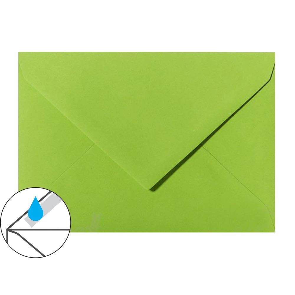2000 sobres DIN C5 – (162 x 229 mm), papel de 120 g – para ocasiones especiales en color verde hierba
