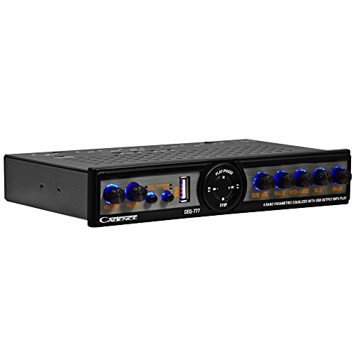 Cadence Acoustics CEQ777 4 Band Parametric Equalizer with 7V Line Driver