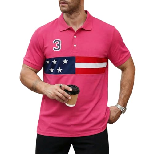 Image of Men's Polyster Stretchable Polo T-Shirts Half Sleeves Regular Fit T-Shirt for Everyday Wear
