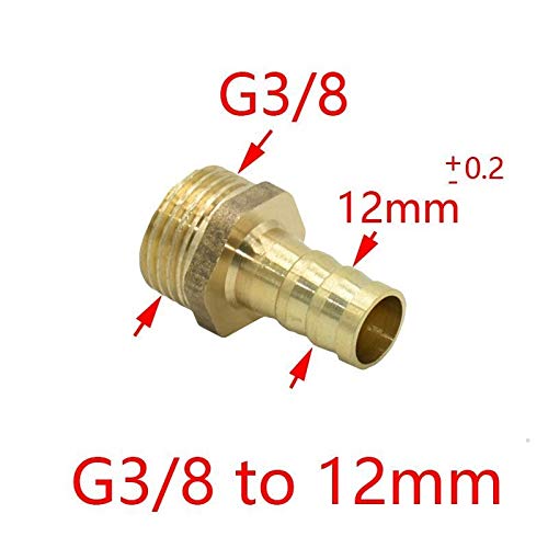 Agricultural irrigation tools Brass Montage van de Pijp 4mm 6mm 8mm 10mm 12mm slangtule Connector 1/8" 1/4" 1/2" 3/8" 3/4" BU Copper Connector Garden 2 stuks Easy to use, fast and easy - Image 4
