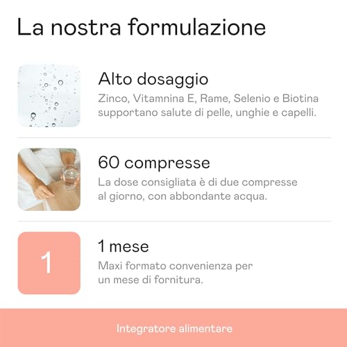 AENEA Mela Annurca 800mg, 60cps - Incrementa e Rinforza i Capelli - Aiuta Ridurre la Caduta - Cuoio Capelluto Forte - anche per Pelle, Unghie - Con Aggiunta Biotina, Selenio, Rame, Vitamina E - 4