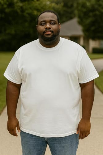 Image of MC BIG & TALL Men's Big and Tall T-Shirts - Stretch Cotton Crewneck T-Shirt Sizes 3X-10X - Durable & Breathable Everyday Tee