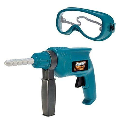 Ensemble d'outils avec perceuse et lunettes de protection pour le bricolage