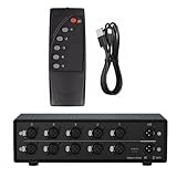 Geavonyg High Fidelitys 5 In 1 Out XLR Balanced Sound Splitter Switcher Mit 100 M Übertragung Für...