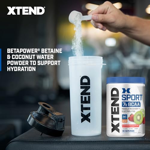Image of Scivation XTEND Sport BCAA Powder Strawberry Kiwi Splash - Electrolyte Powder for Recovery & Hydration with Amino Acids - 30 Servings,(Pack of 2)