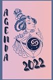 Agenda Cancer - Semainier -12 mois: Organisateur annuel de janvier à décembre. Planificateur format A5 de 116 pages. Personnalisé pour votre signe du ... signe). Cadeau pour les fans d’astrologie