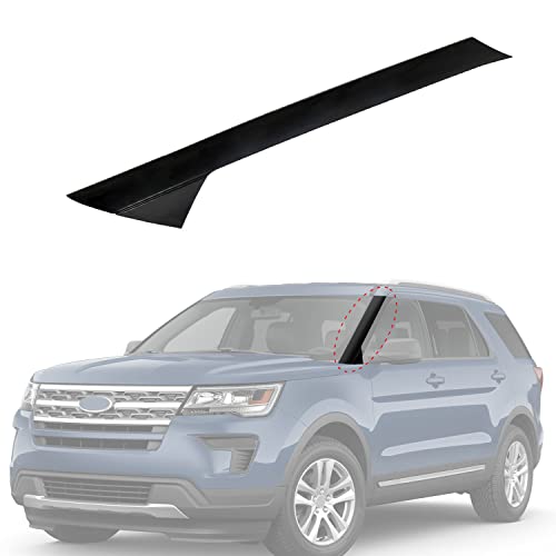 CARMOCAR Outer Windshield Pillar Trim Panel Molding Front Left (Driver Side) Replacement for 2011-2019 Ford Explorer 4 Door Utility Replaces BB5Z7803136AA BB5Z-7803145-AA BB5Z-7803137-AB 1 Pack by CARMOCAR - Used condition - US$28.09