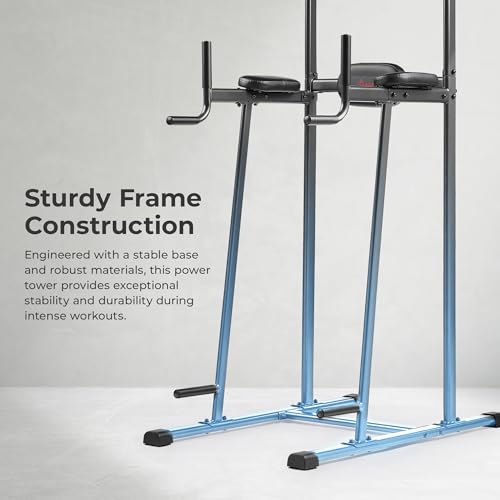 Sunny Health & Fitness Power Tower Dip Station W/Pull-Up Bar For Home Gym - image 3
