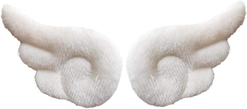 GSHLLO 20 Pcs Cute Kawaii Plush Angel Wings for DIY Crafts Hair Accessories