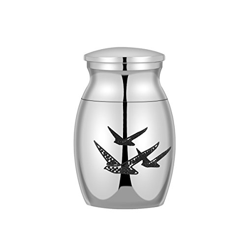 COCO Park Mini-Sized Cremation Urns for Ashes Holder Funeral Memorial Keepsake - Flying Bird