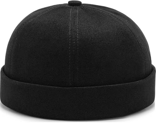 Image of Dome Brimless Hats for Women Men Beanie Docker Cap Sailor Skull Cap